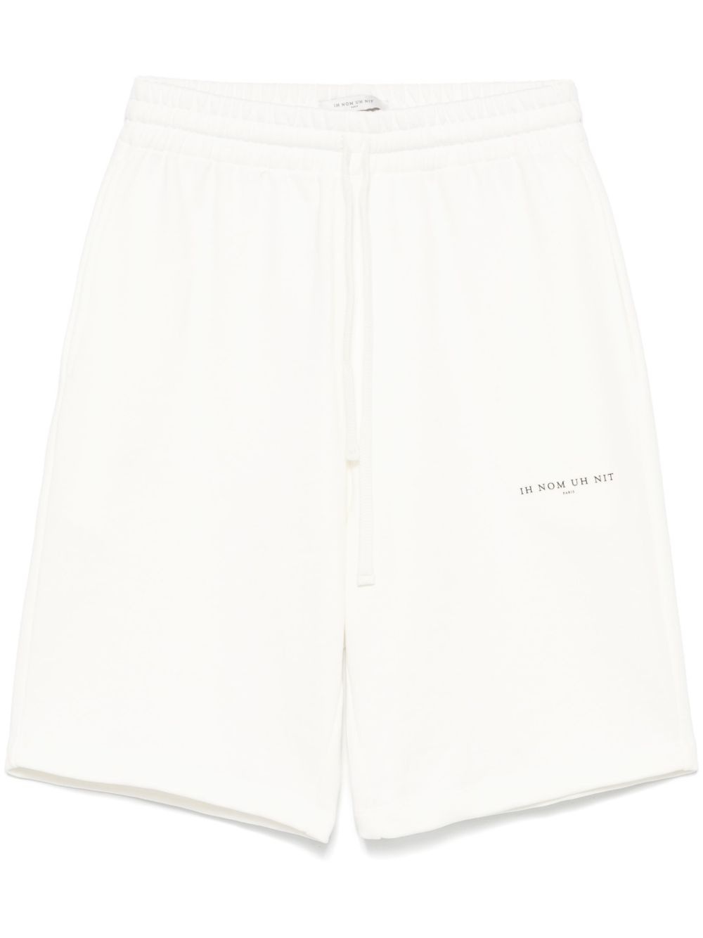 logo-print track shorts - 1