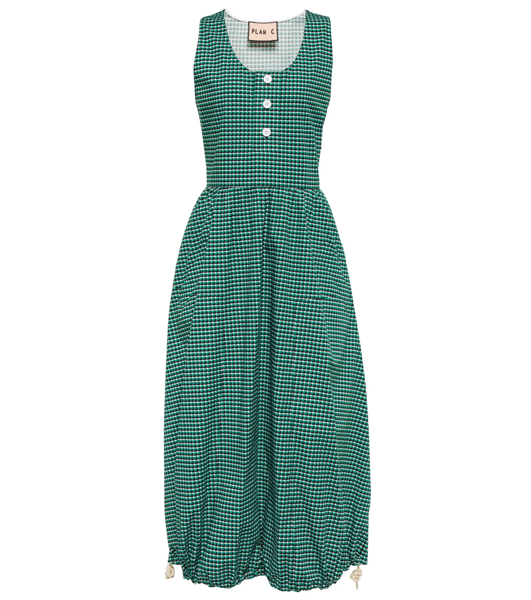 Checked cotton dress - 1
