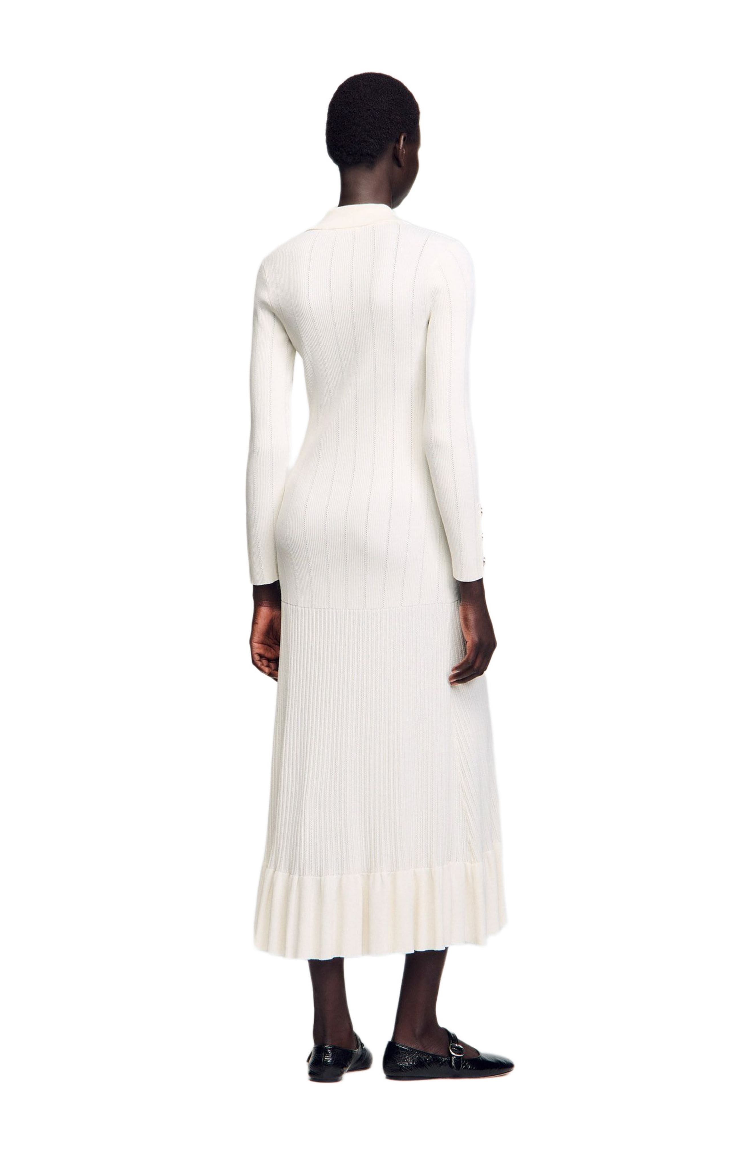 SANDRO Knit maxi dress in Ecru at Nordstrom - 2