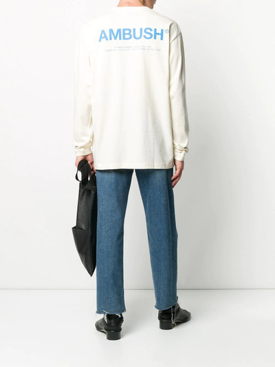 Ambush logo print long-sleeve T-shirt outlook