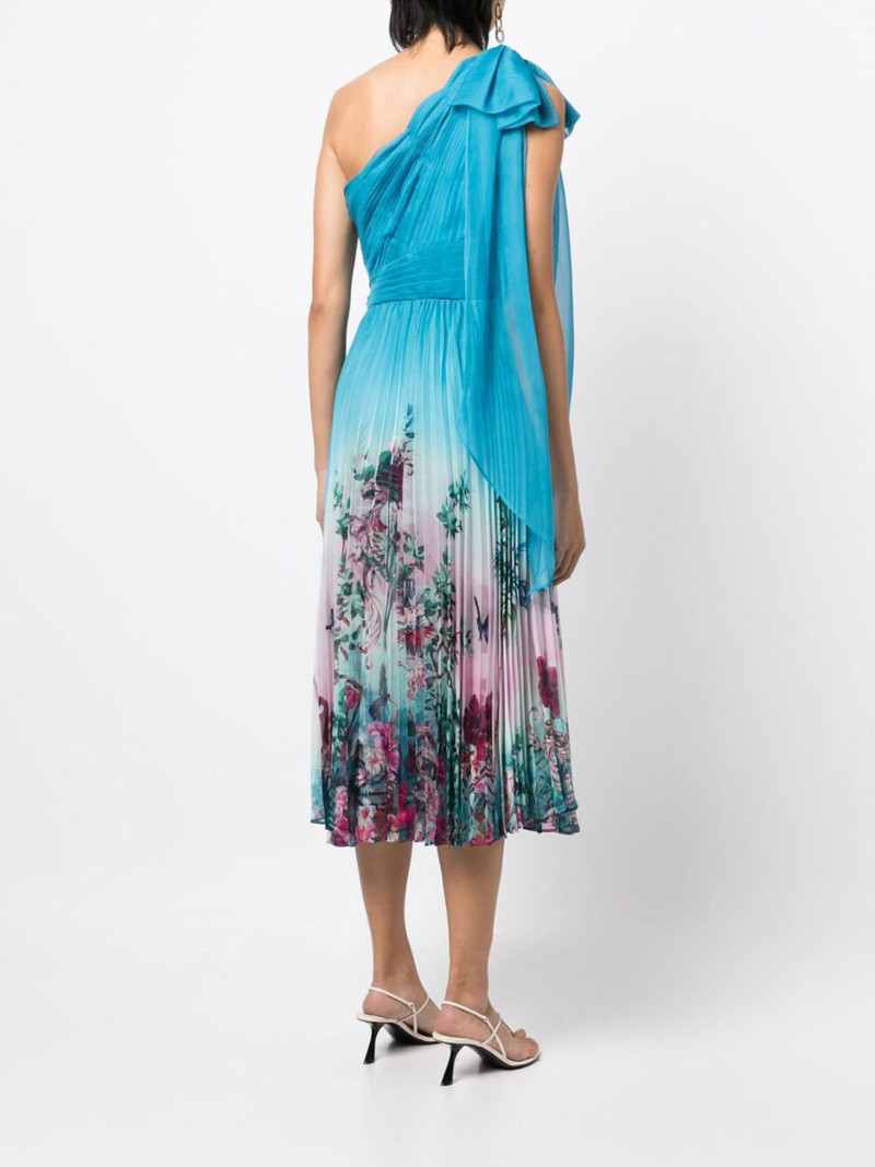 Marchesa ASYMMETRICAL TIERED GOWN outlook