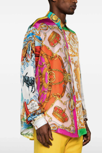 Moschino 'Archive scarves print' shirt outlook