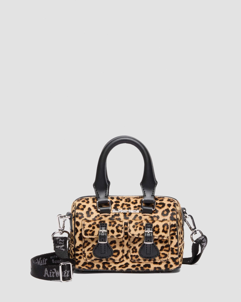 MINI TOP HANDLE BAG Hair On Leopard Print Bag 1