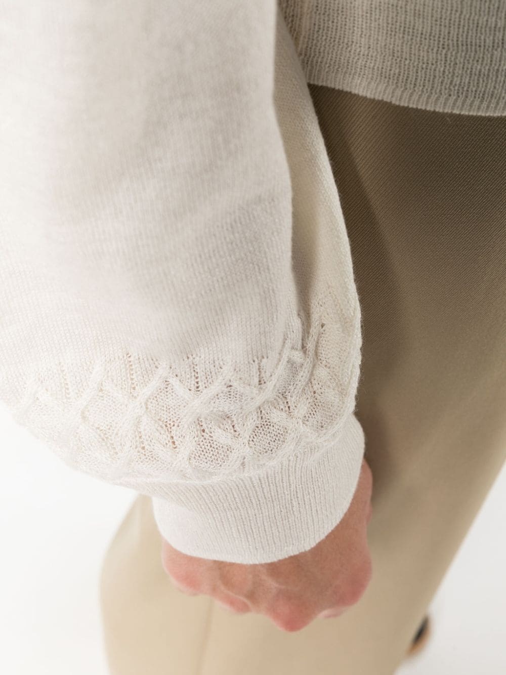knitted polo top - 5