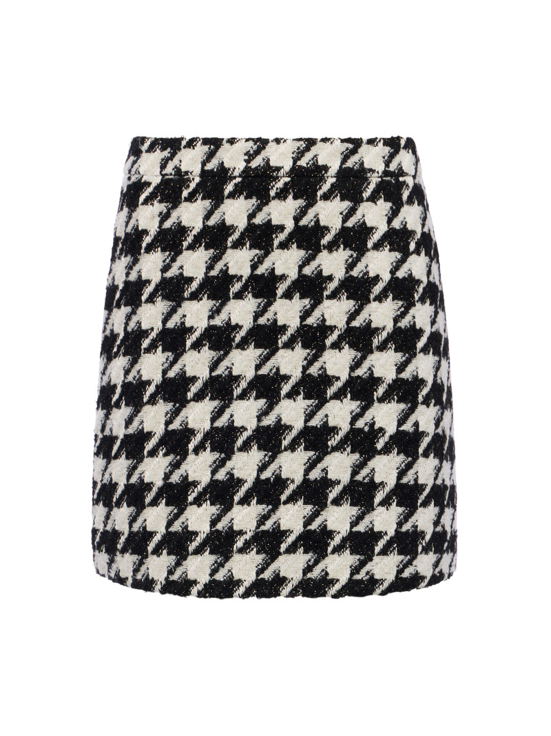 Marseille Houndstooth Mini Skirt 1