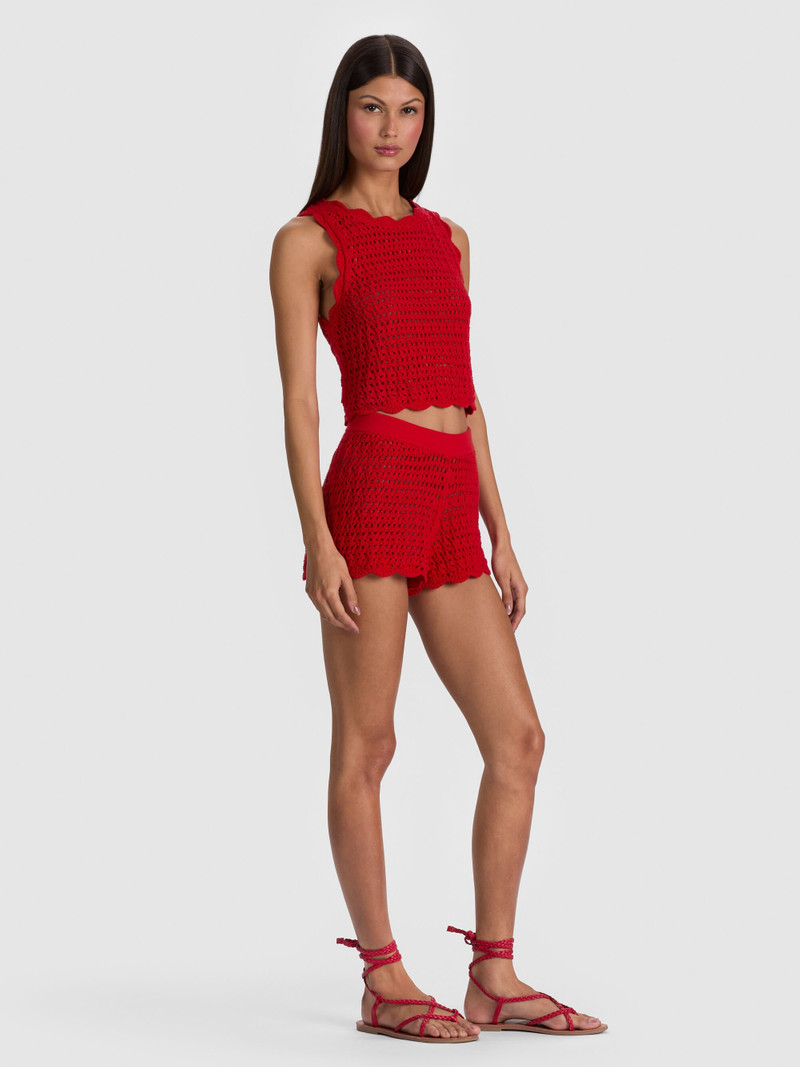 AMITY CROCHET TANK - CHILI PEPPER 5