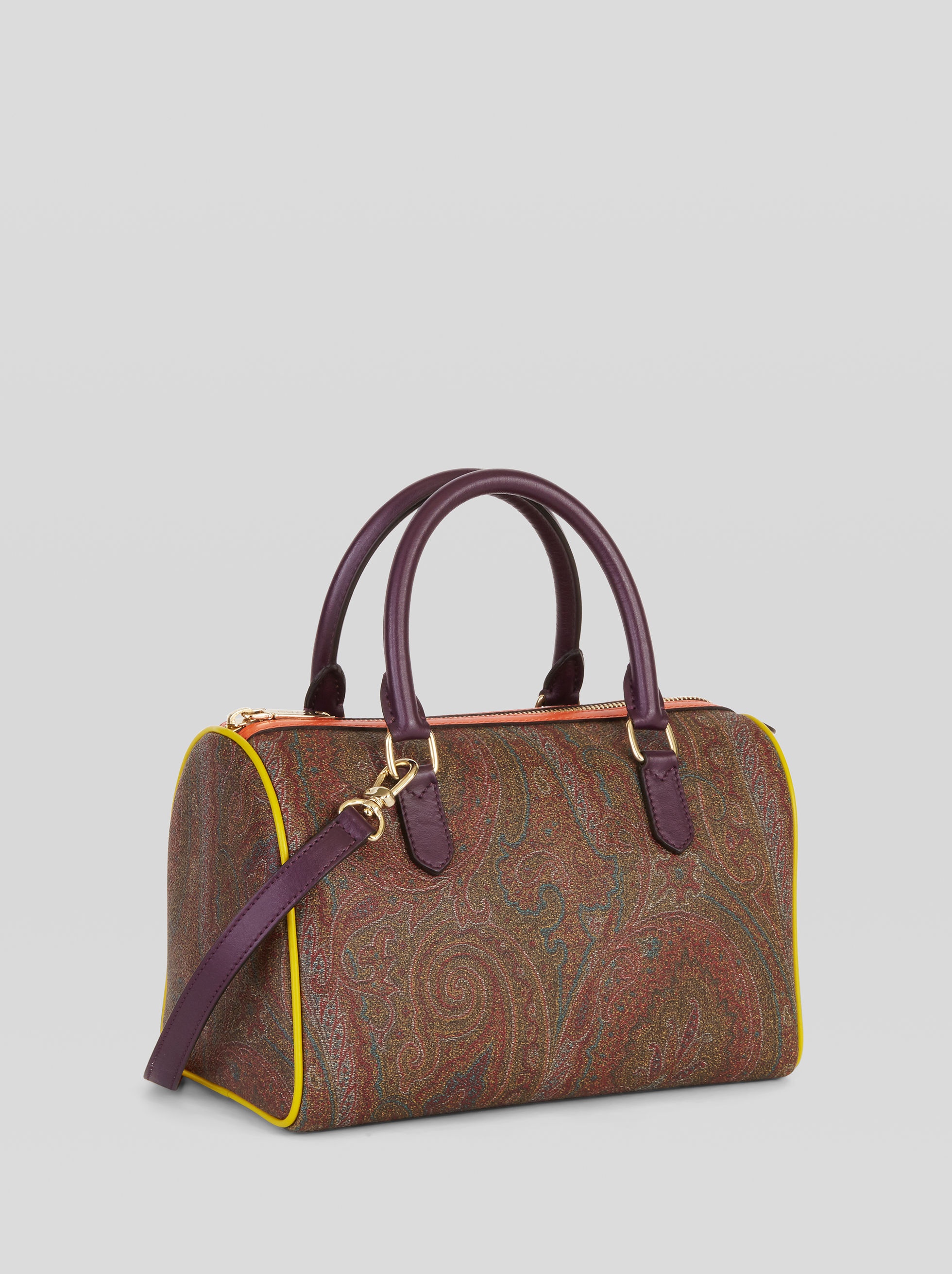 PAISLEY BOWLING BAG WITH MULTI-COLOUR INSERTS - 7