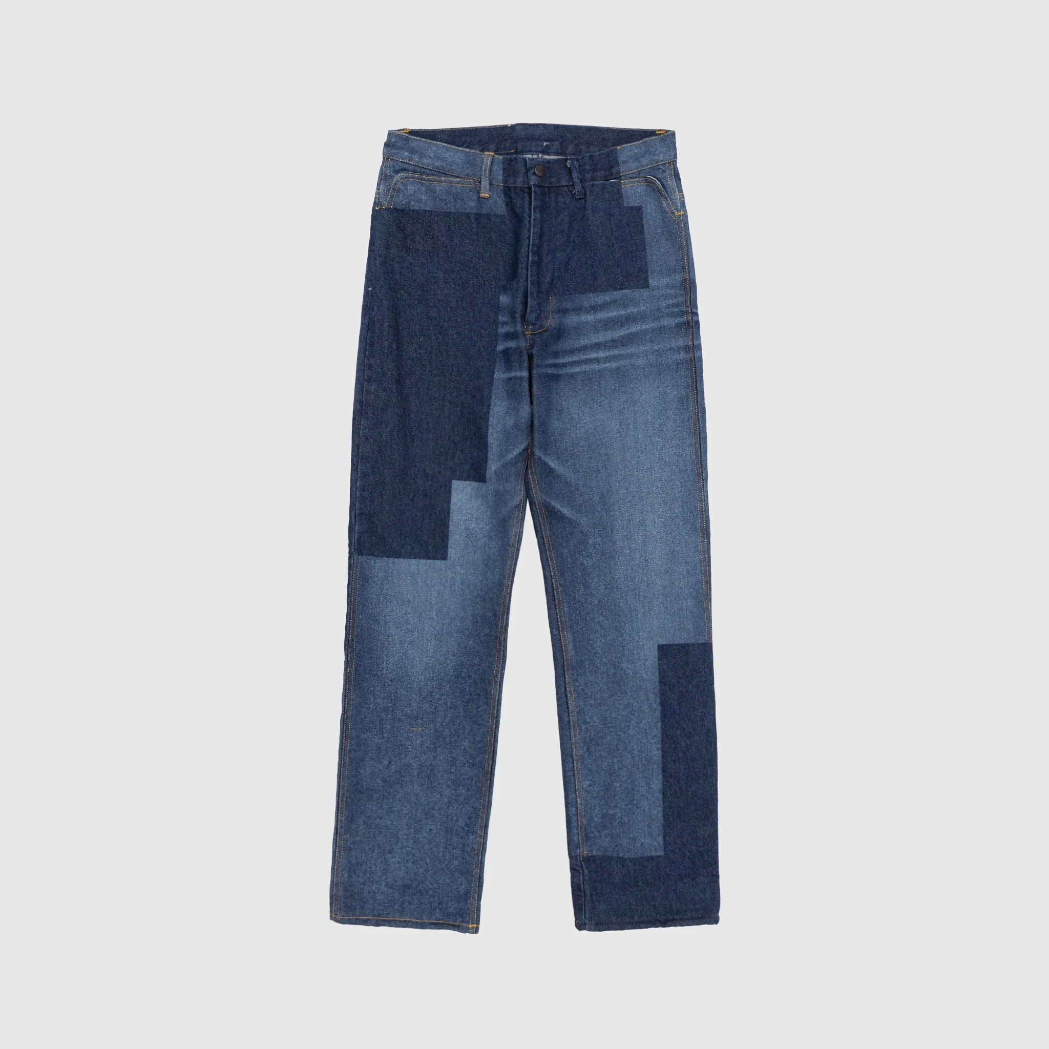 14OZ GLITCH STITCH STRAIGHT DENIM - 1