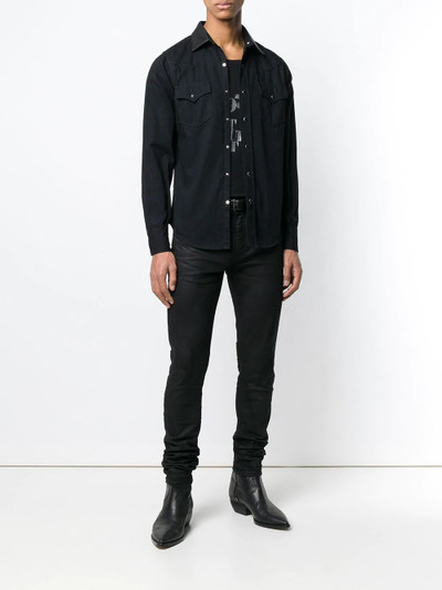 SAINT LAURENT embroidered Western shirt outlook