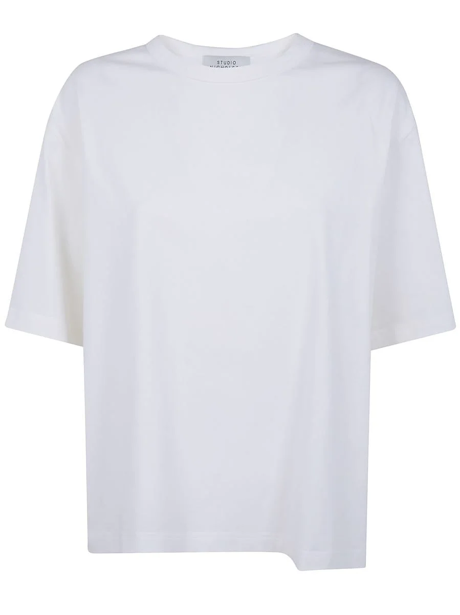 Studio Nicholson "Lee" Womens Short Sleeve T-Shirt Clothing - 1