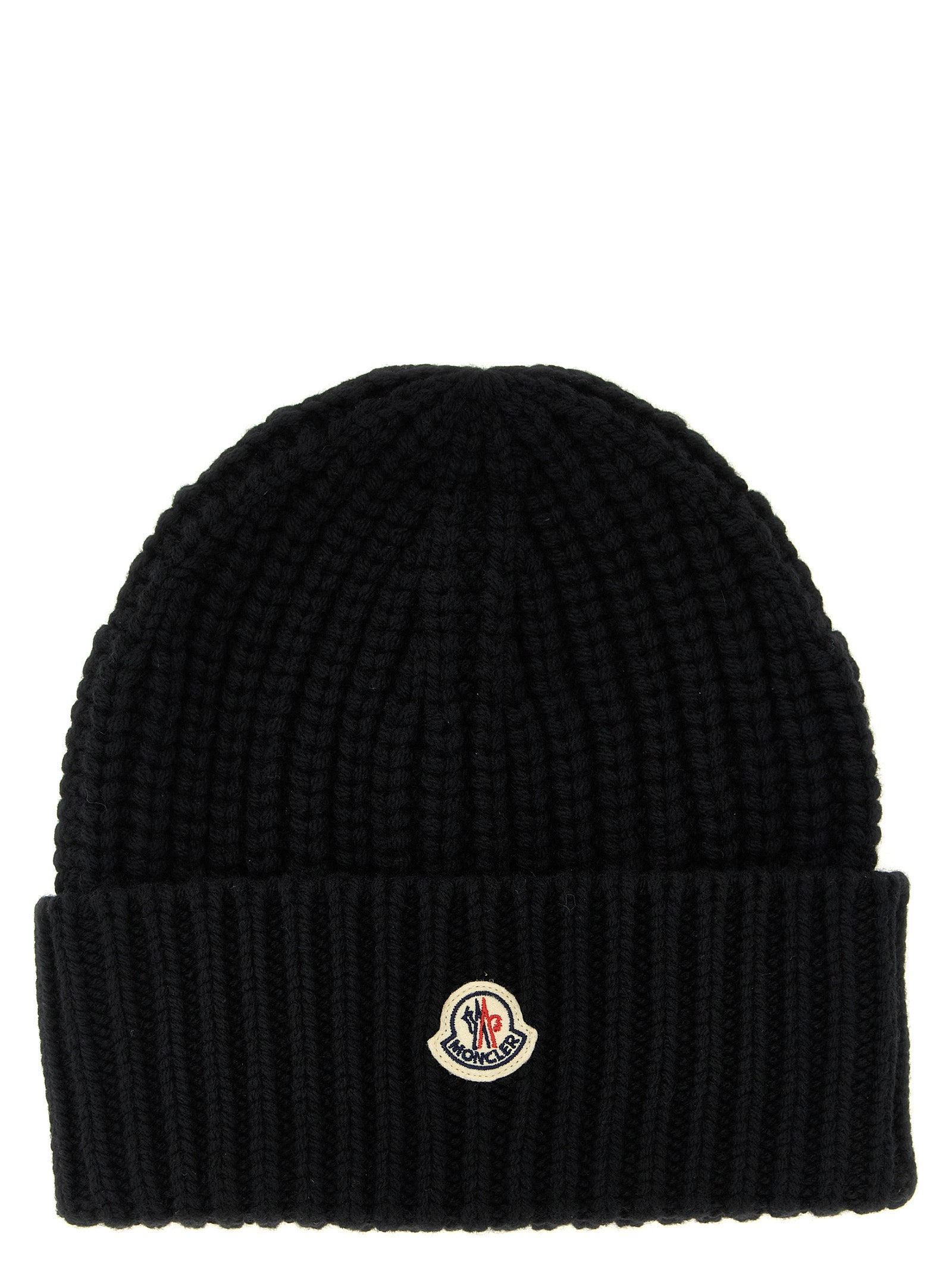 Wool And Cashmere Beanie Hats Black - 1