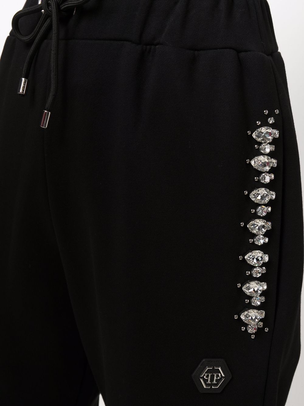 crystal iconic-plein track pants - 5