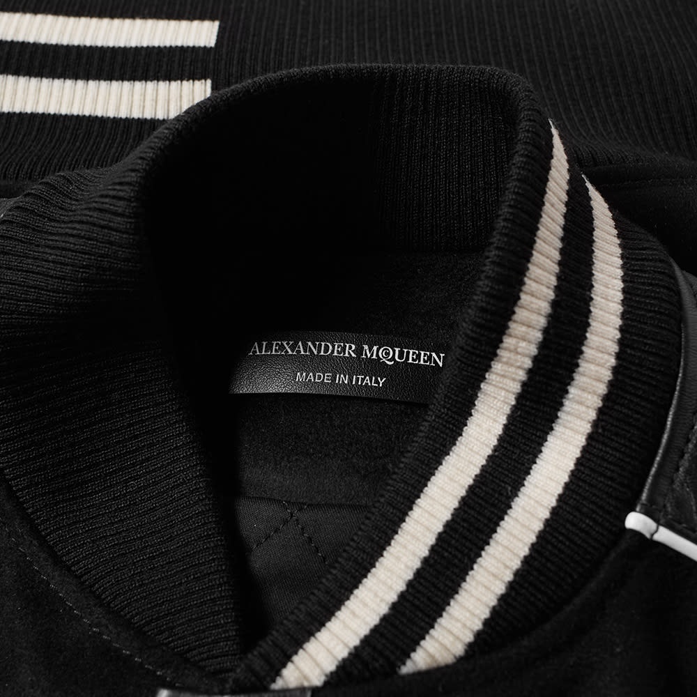 Alexander McQueen Leather Sleeve Varsity Jacket - 2