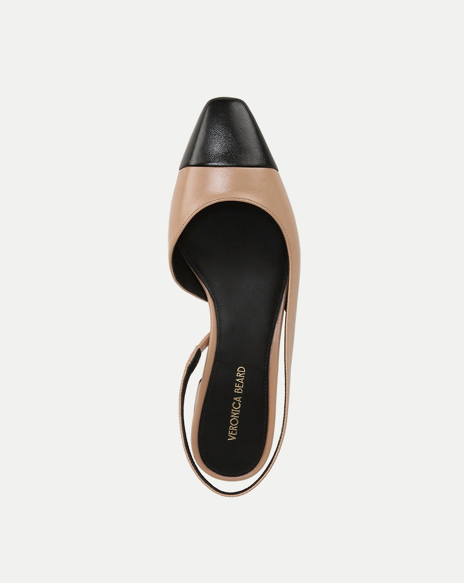CECILE LEATHER CAP-TOE SLINGBACK - 4
