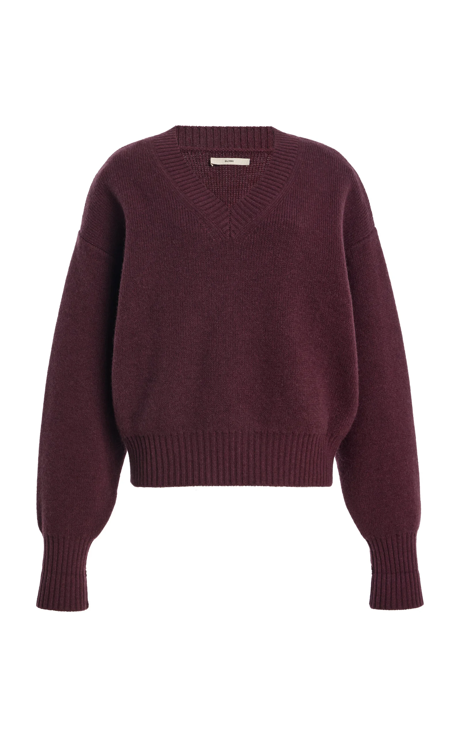 Robbie Oversized V-Neck Yak Wool Sweater - 1