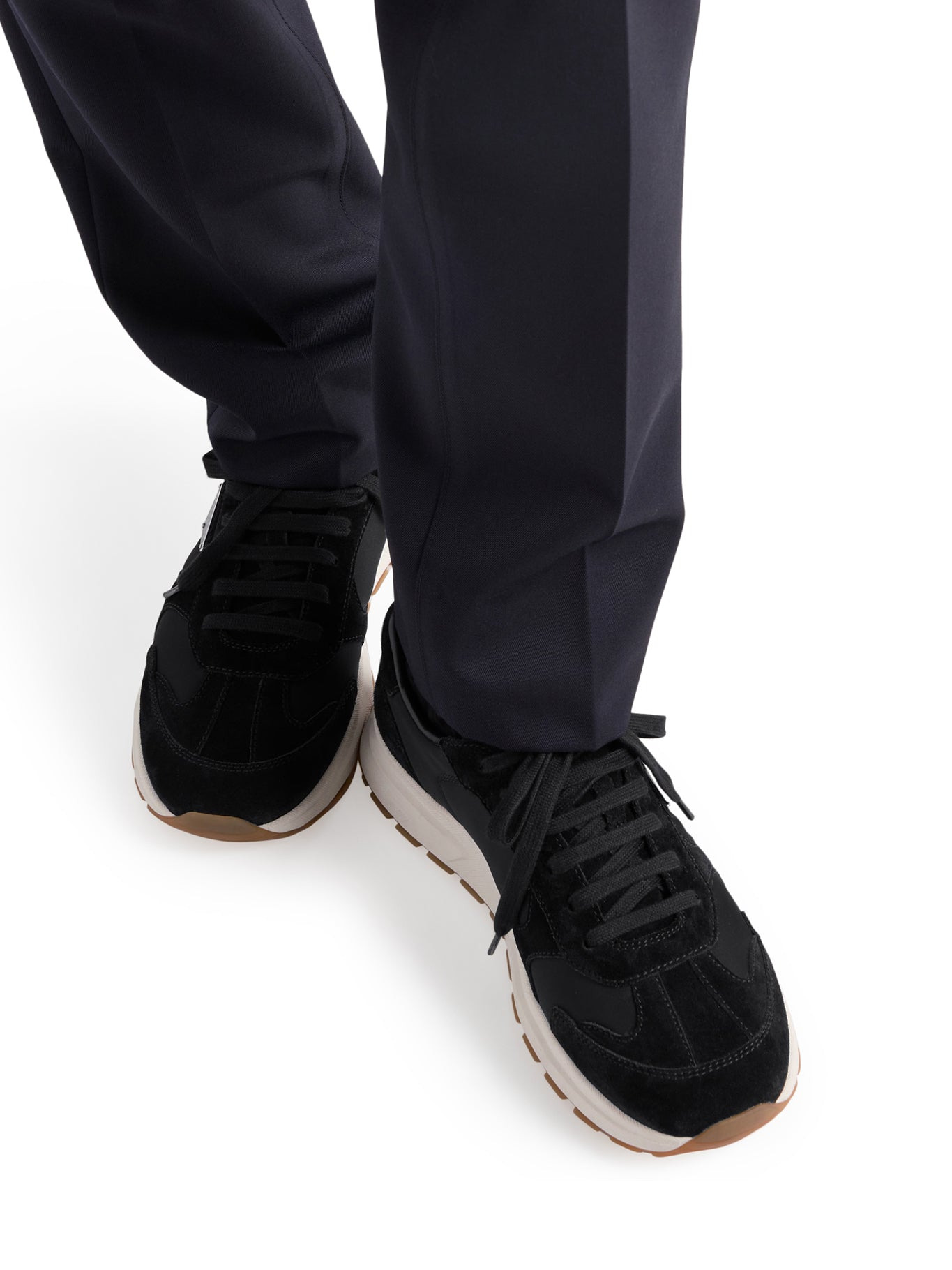 PRAX SUEDE AND RE-NYLON SNEAKERS - 2