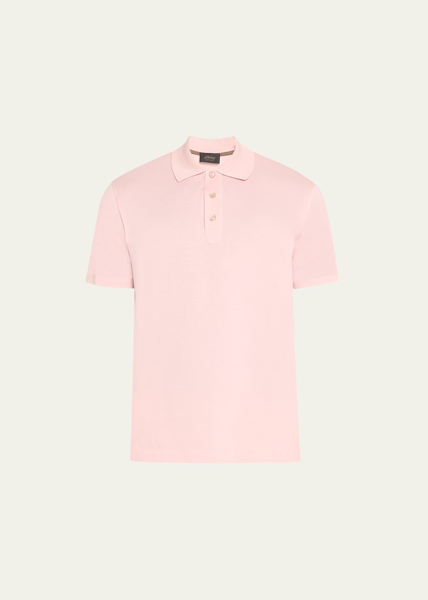 Men's Solid Cotton Polo Shirt - 1