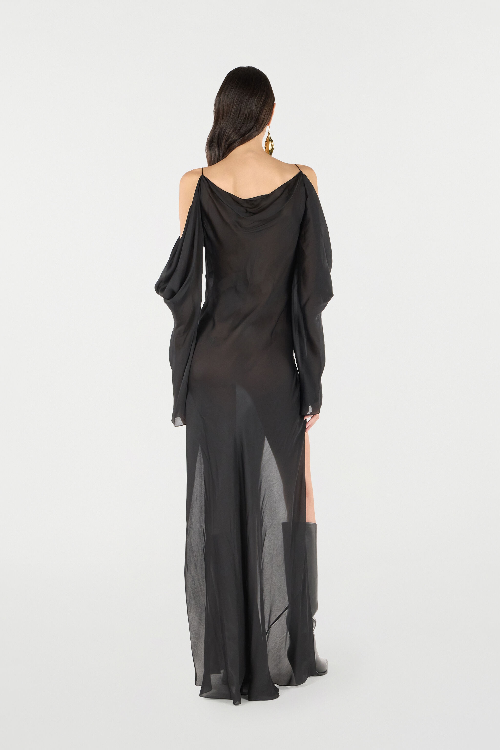 Long Silk Dress - 4