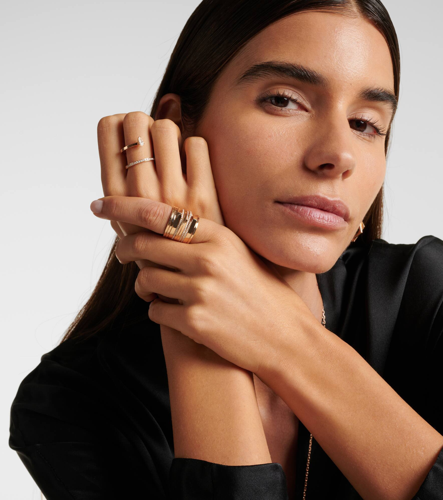 Antifer 18kt rose gold ring with diamonds - 2