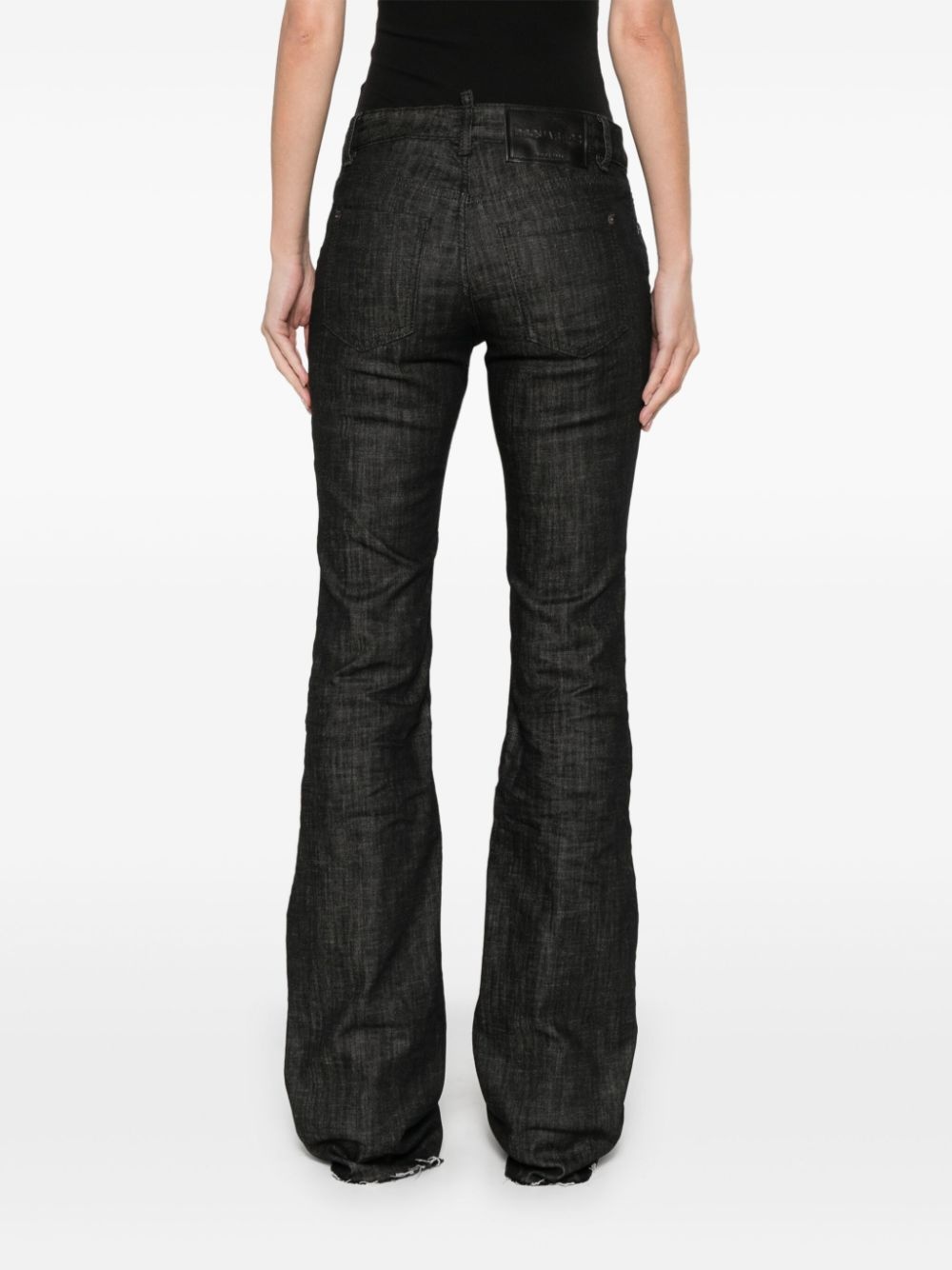 medium-rise flared jeans - 4