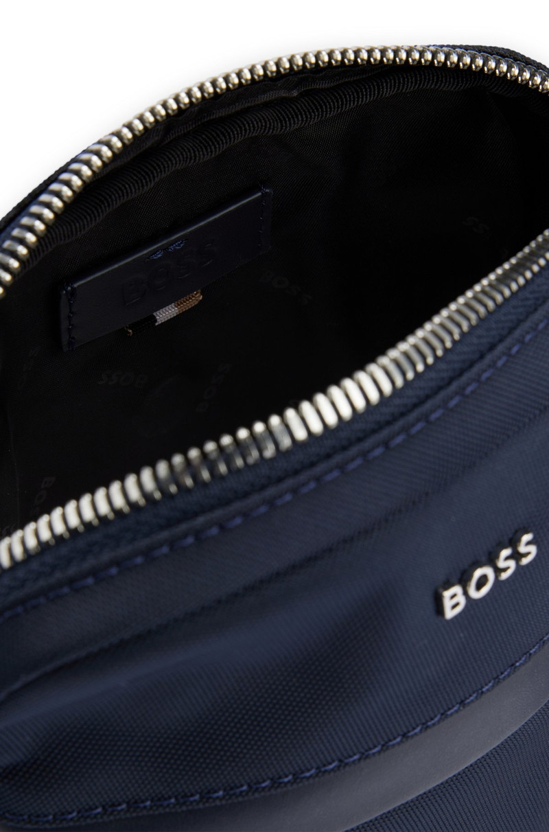 STRUCTURED-MATERIAL REPORTER BAG WITH LOGO LETTERING 6