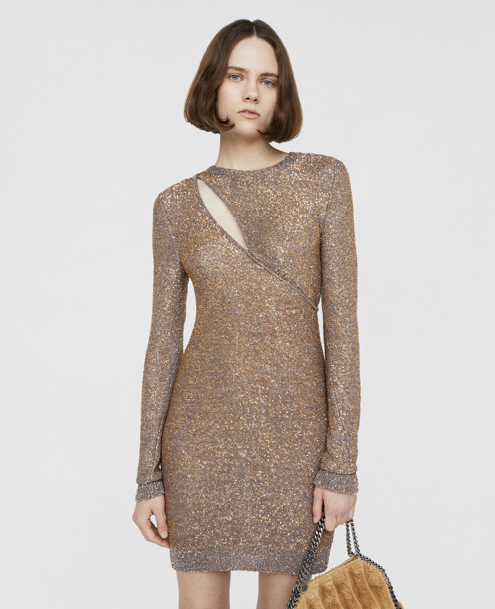 Sequin Knit Mini Dress - 4