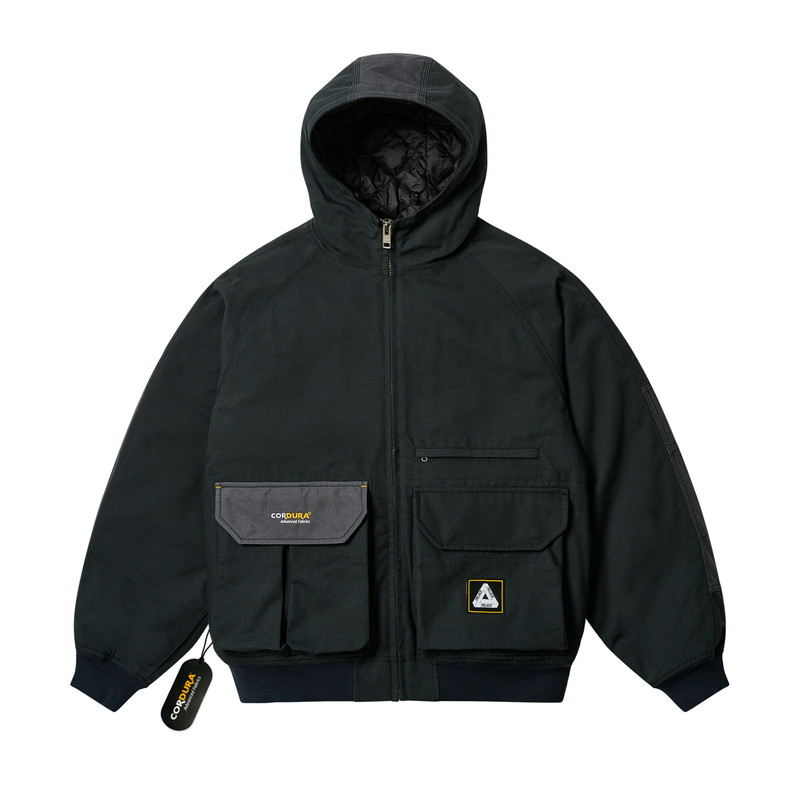 PALACE CORDURA DUCK CANVAS JACKET ONYX - 09epg5n89q7i | REVERSIBLE