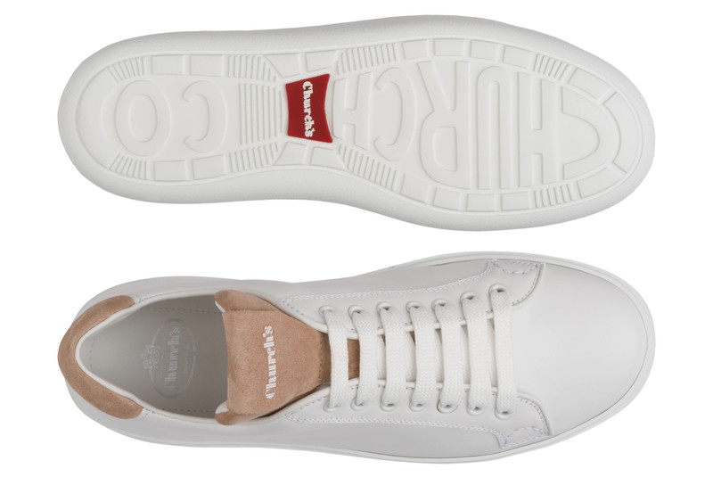 Boland
Calf Leather and Suede Classic Sneaker White/blush 3
