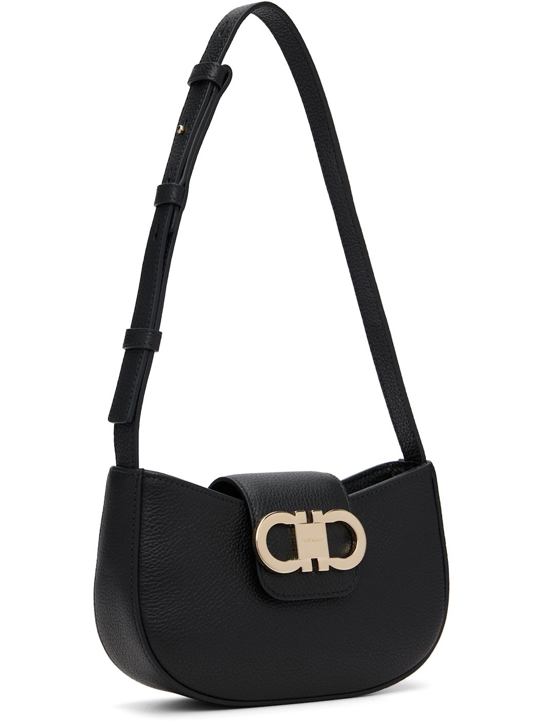 Black Double Gancini Mini Bag - 2