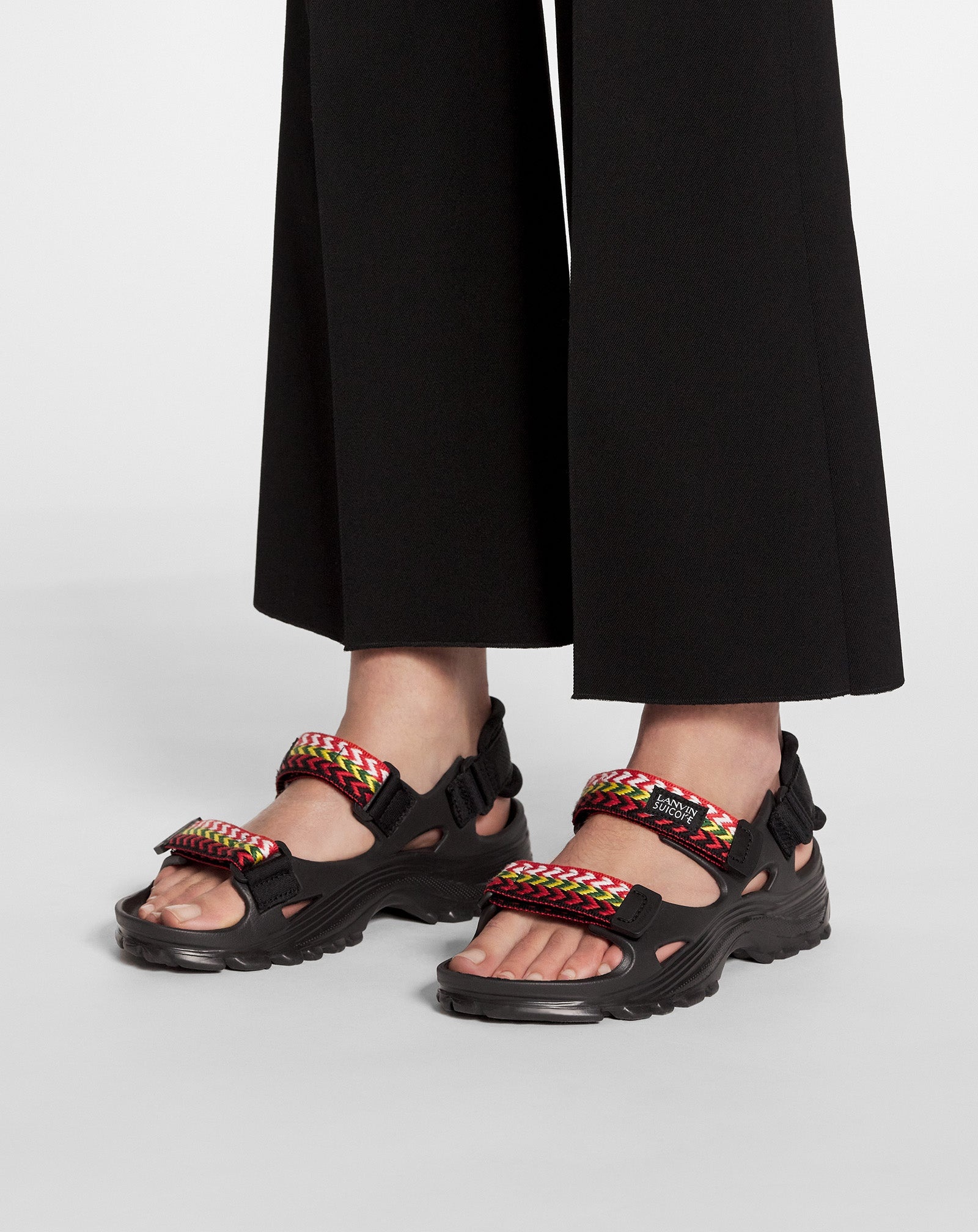 Lanvin RUBBER LANVIN X SUICOKE WAKE SANDALS WOMEN | REVERSIBLE