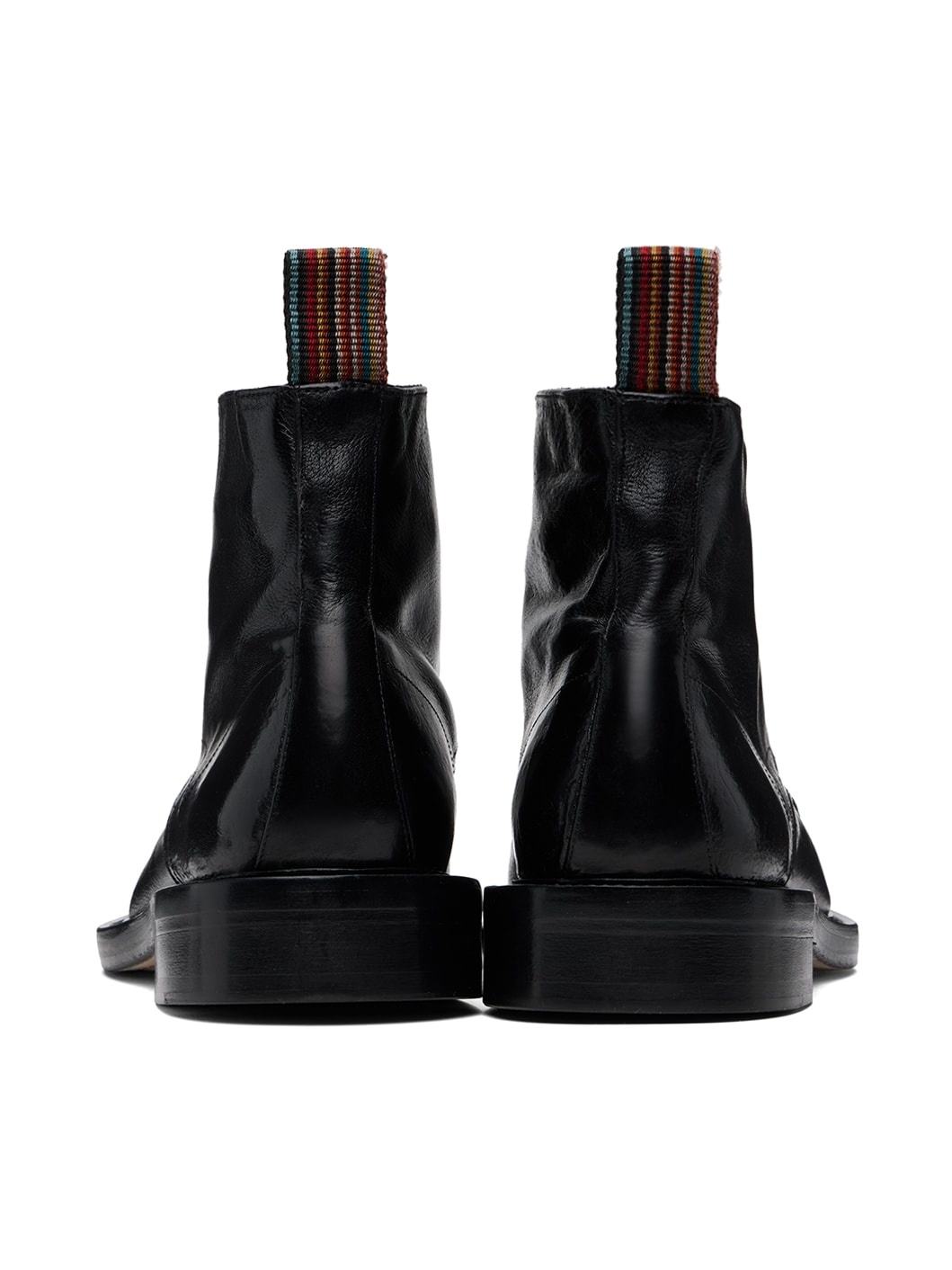 Black Leather Newland Boots - 2