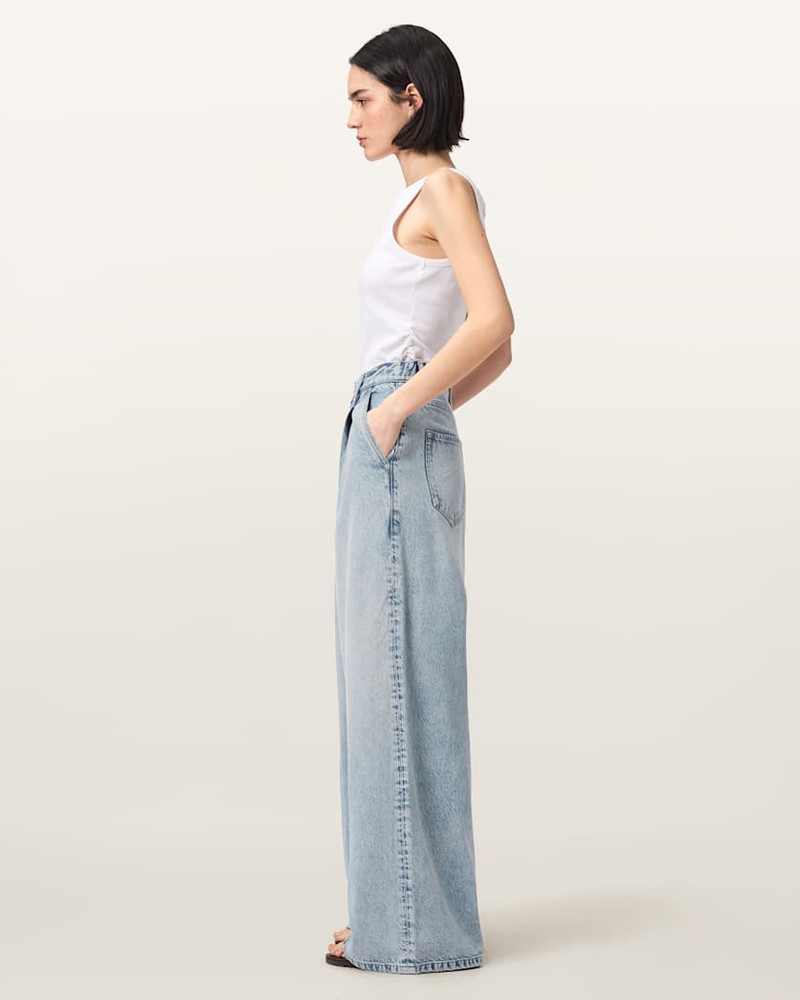 HAZE WIDE LEG PLEATED JEANS 5
