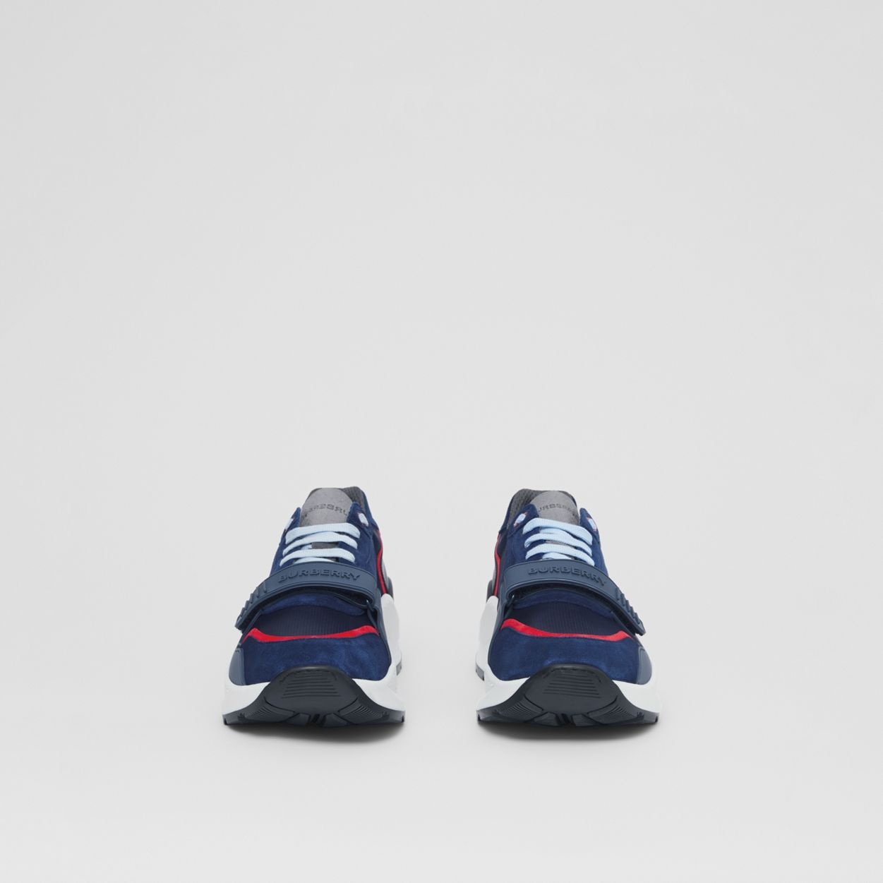 Suede, Leather and Mesh Sneakers - 5