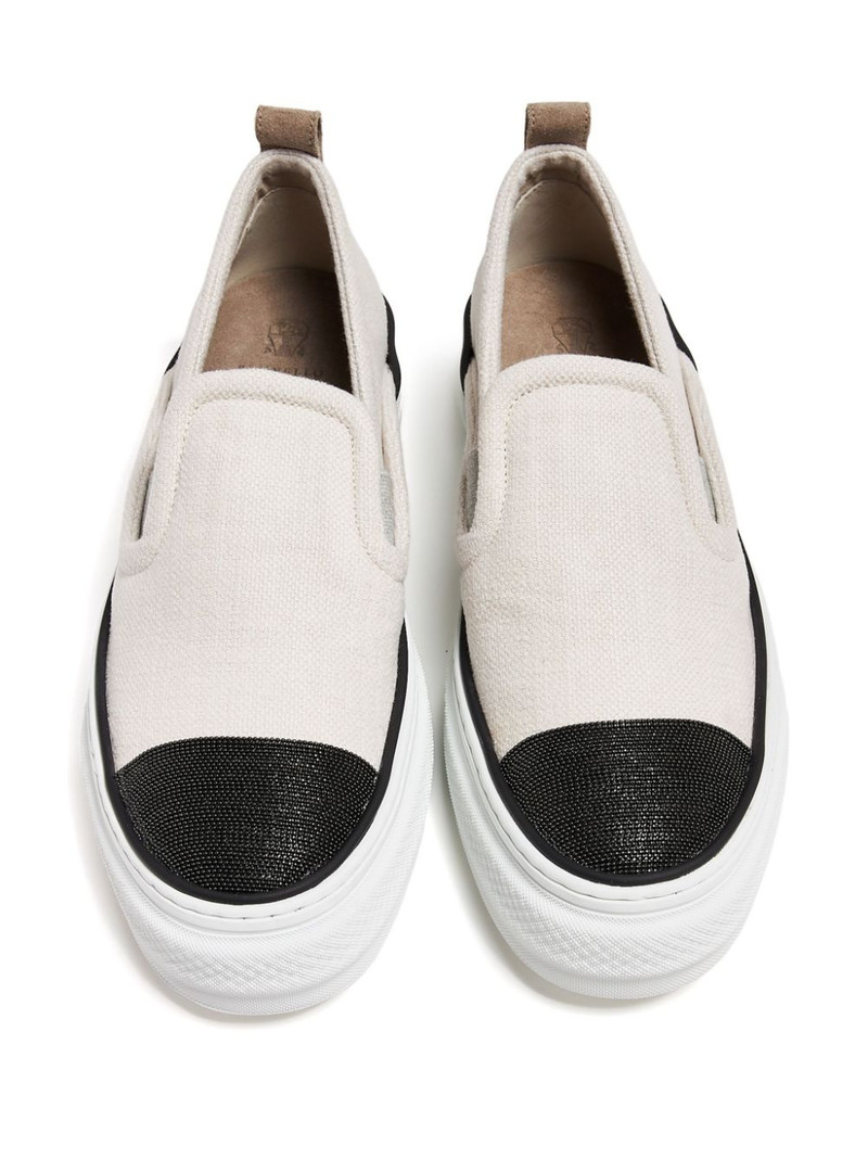 chain link-detail sneakers 4