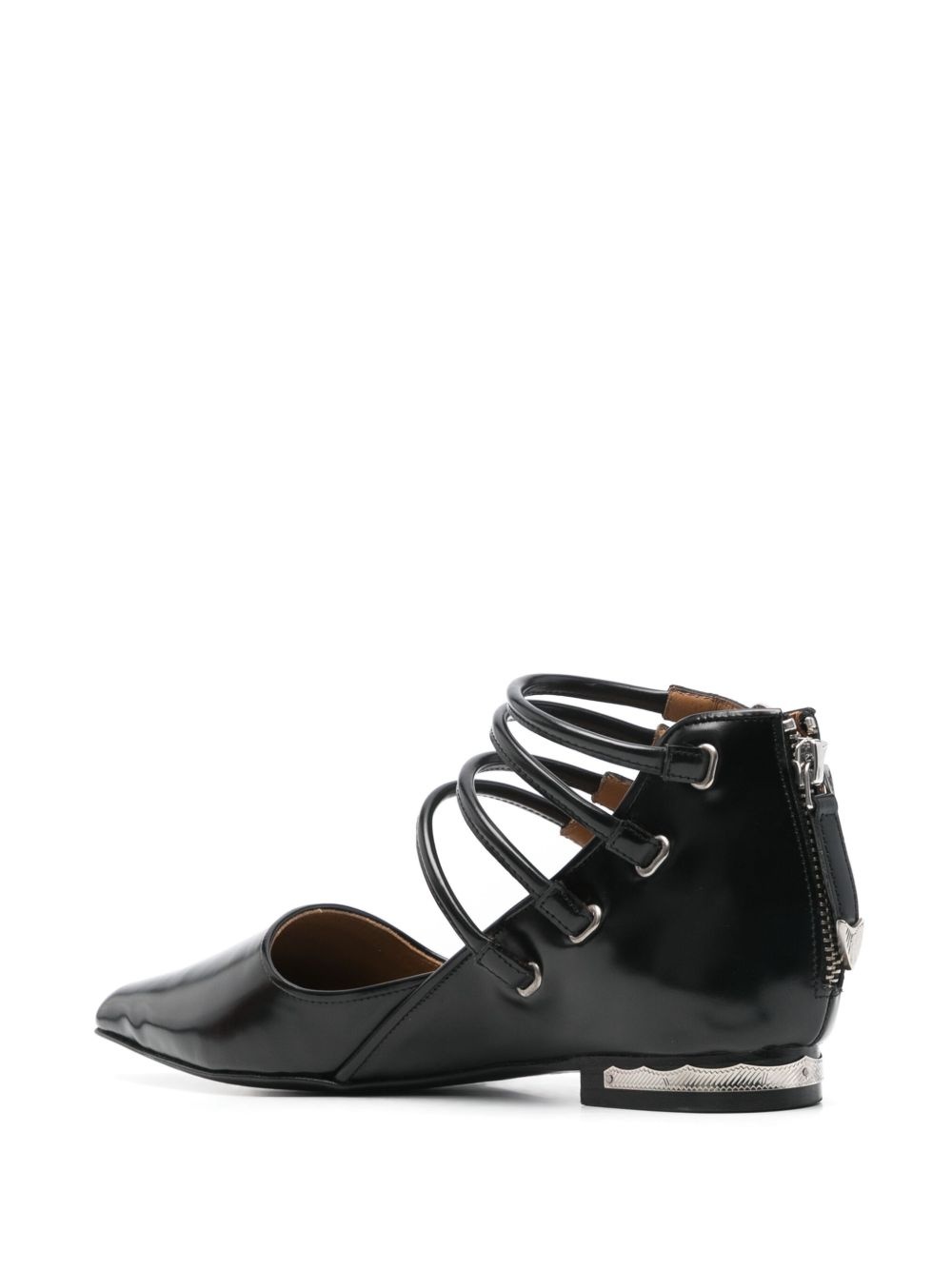 buckle-detailed ballet flats - 3