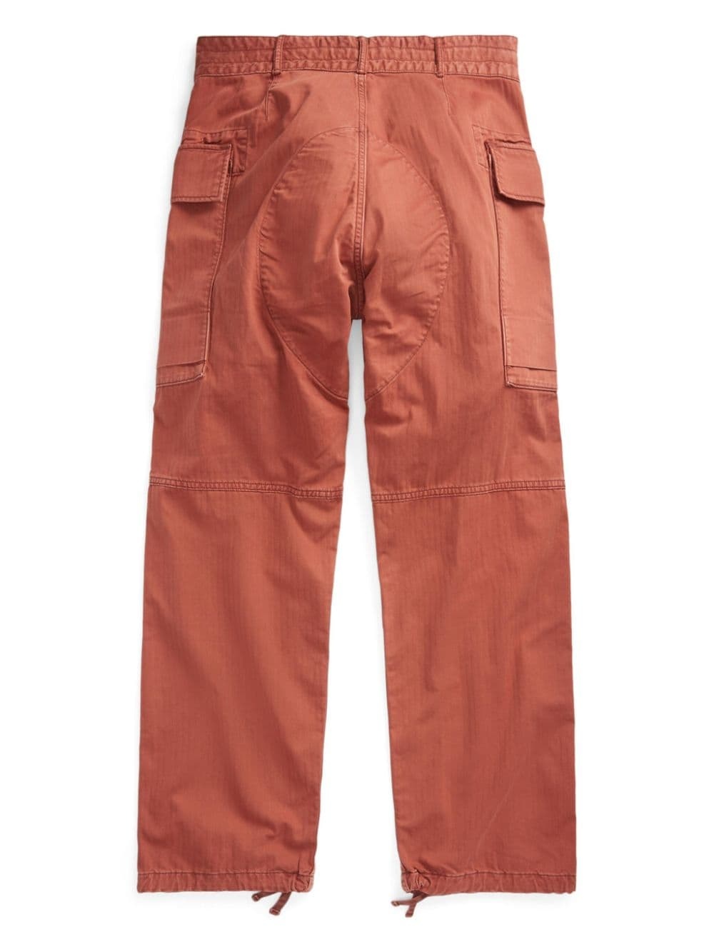 straight-leg cotton cargo trousers - 2