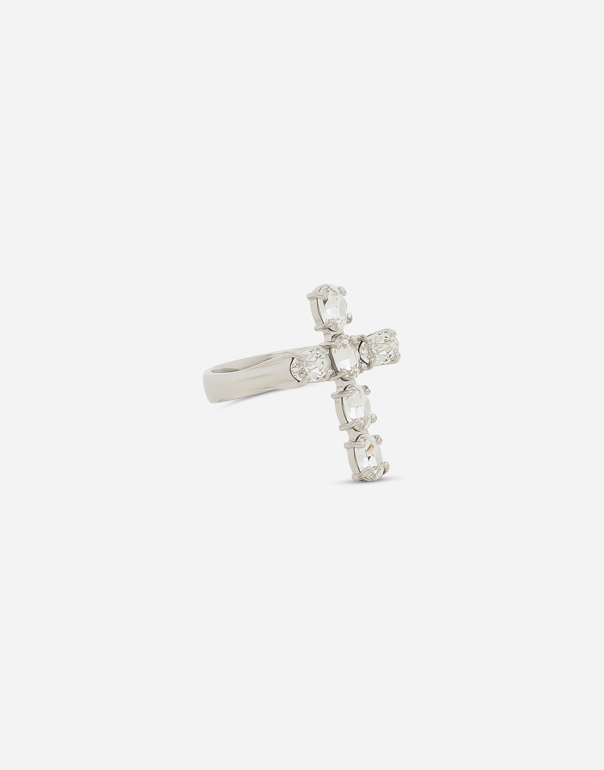 Ring with rhinestone “DNA” cross - 2