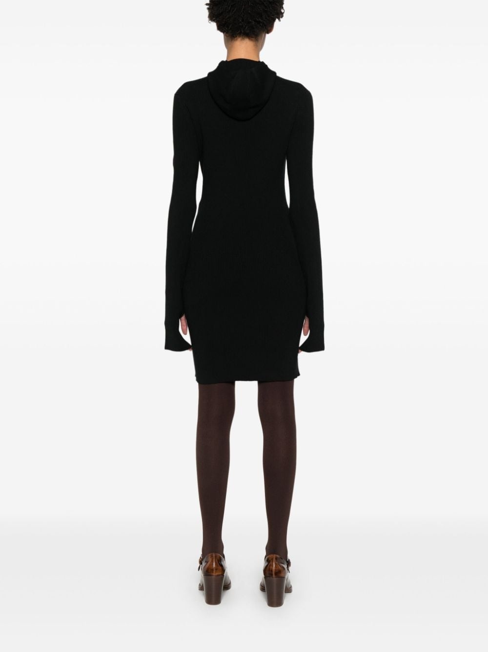 ribbed-knit mini dress - 4