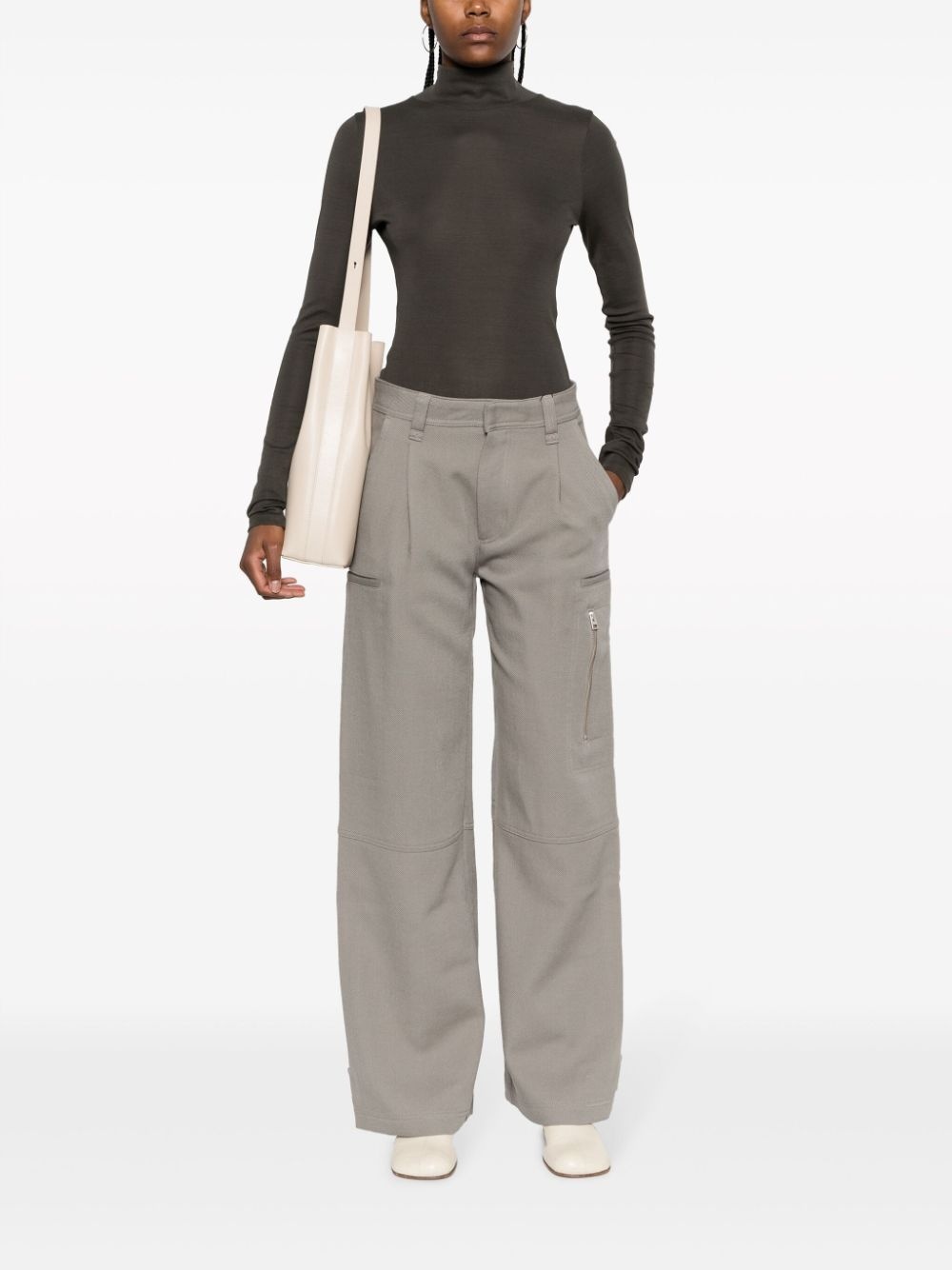 wide-leg virgin-wool trousers - 2