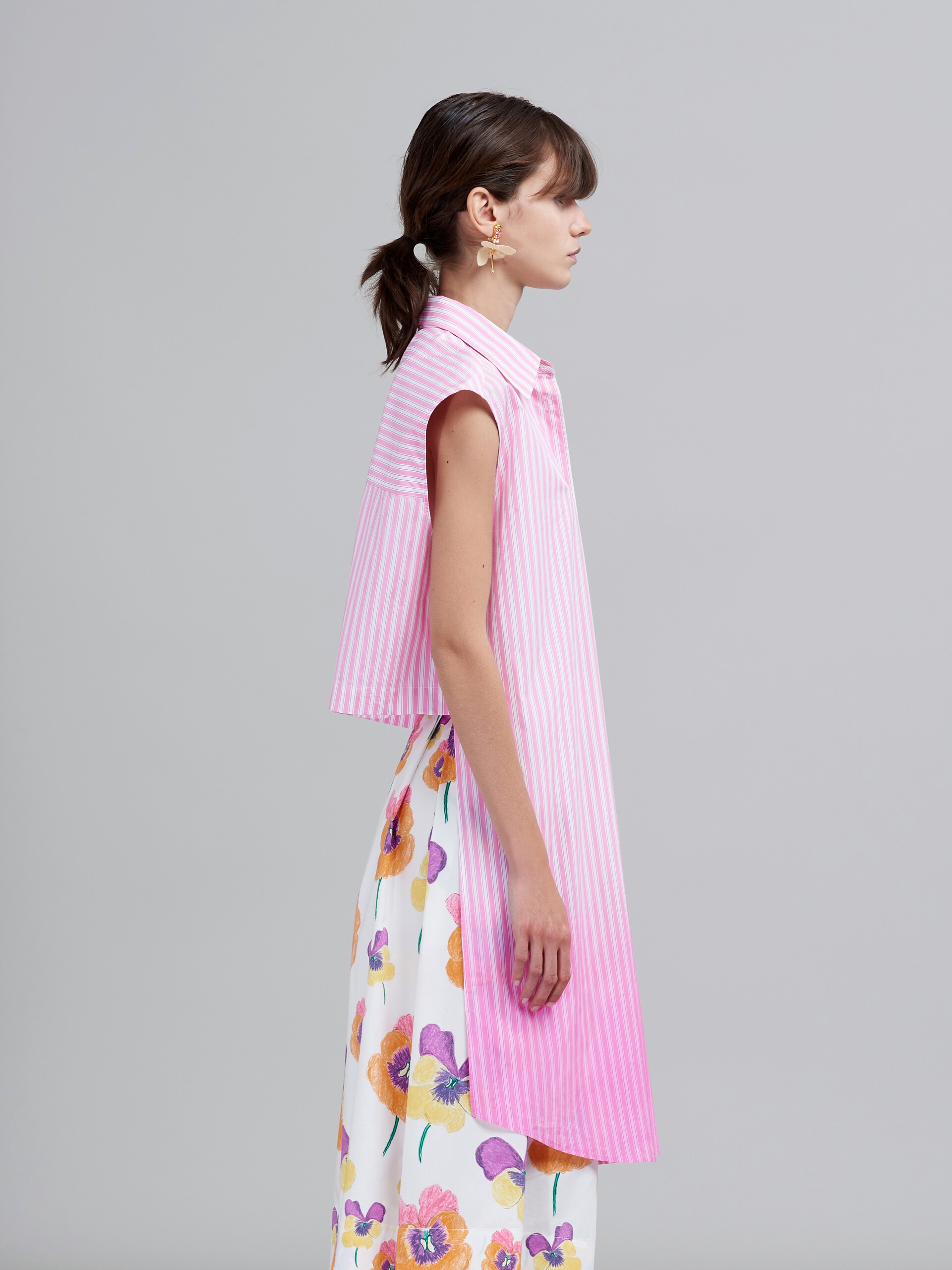 DIP-DYED POPLIN TOP - 4