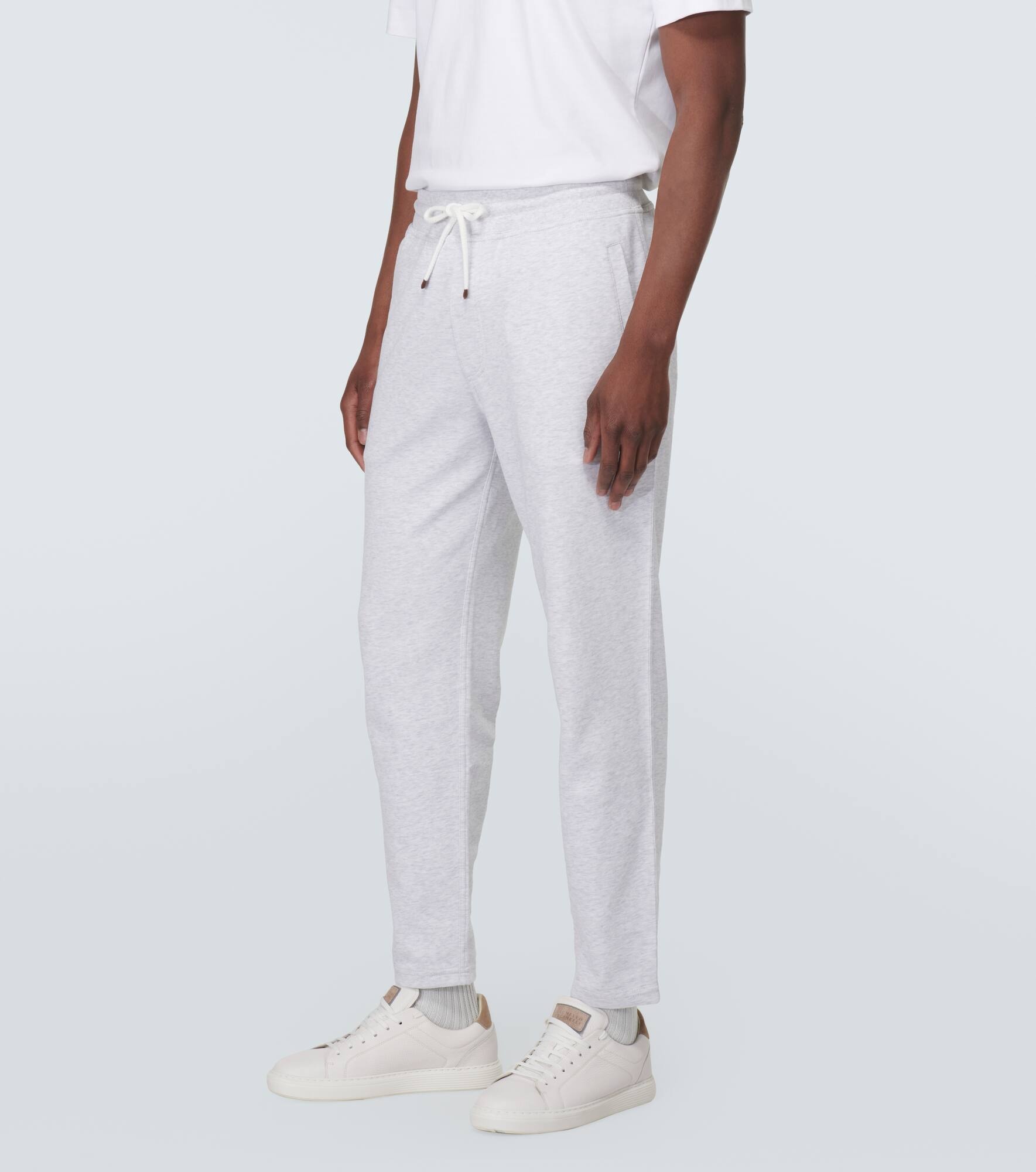 Cotton-blend sweatpants - 3