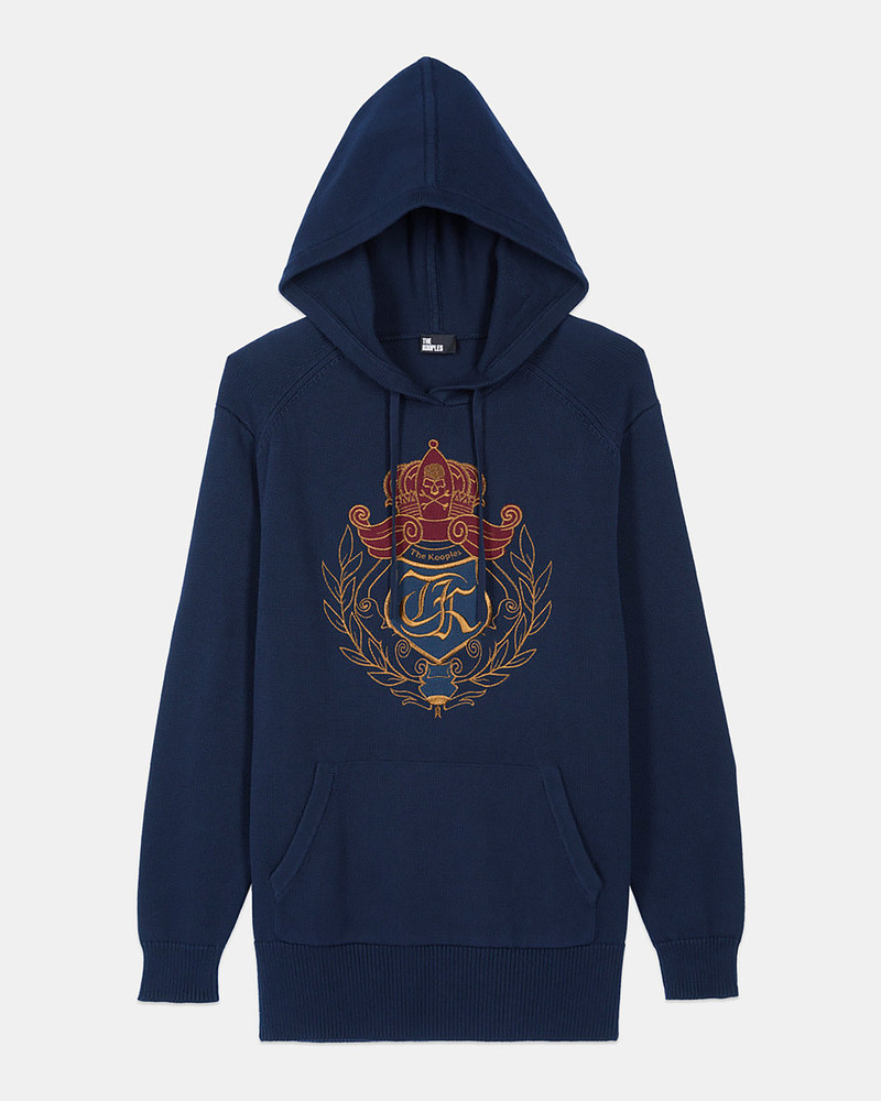 NAVY BLUE HOODED SWEATER 1