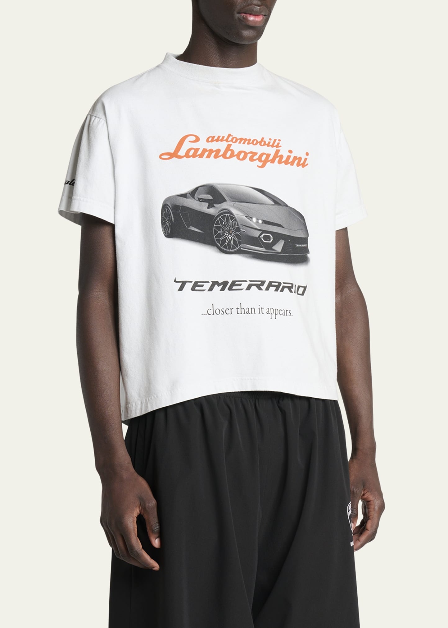 Men's Balenciaga x Automobili Lamborghini Retro T-Shirt - 4
