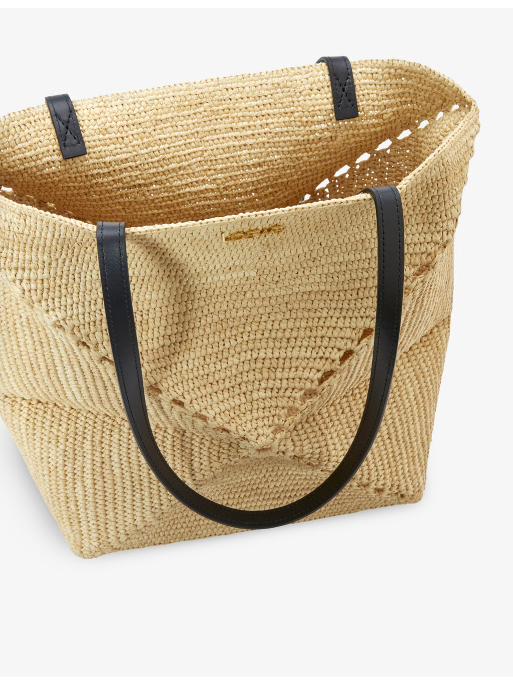 Loewe x Paula's Ibiza Puzzle Fold medium raffia tote bag - 7