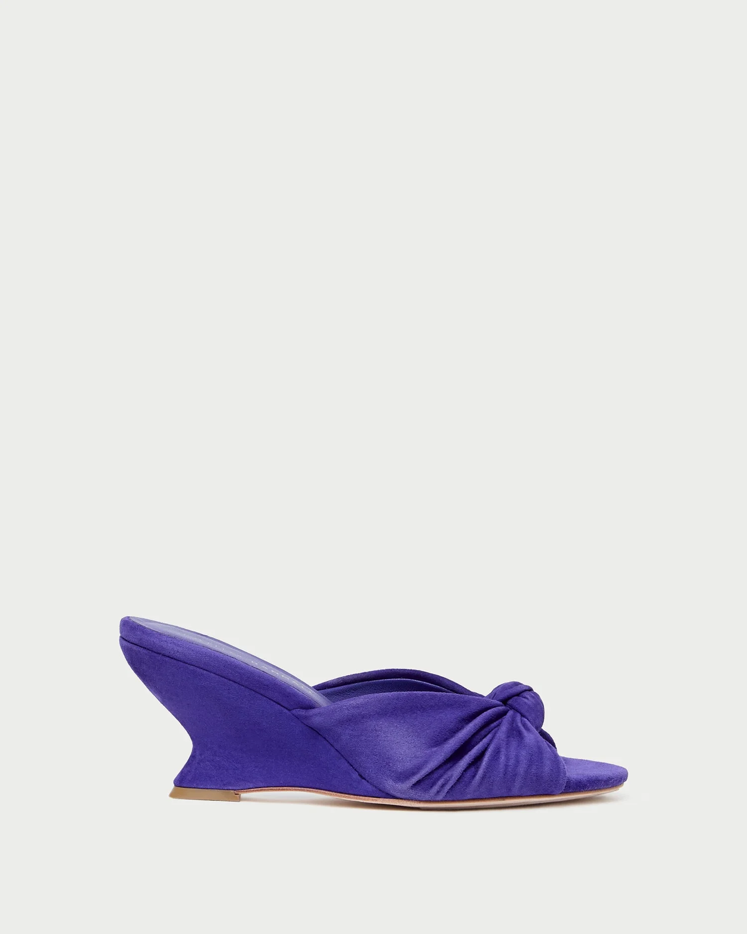 Marsy Jewel Suede Knot Wedge - 1