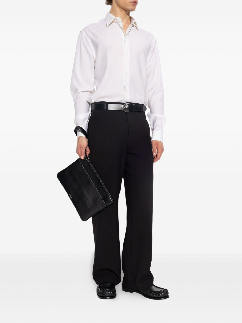 long-sleeve button-up shirt - 2