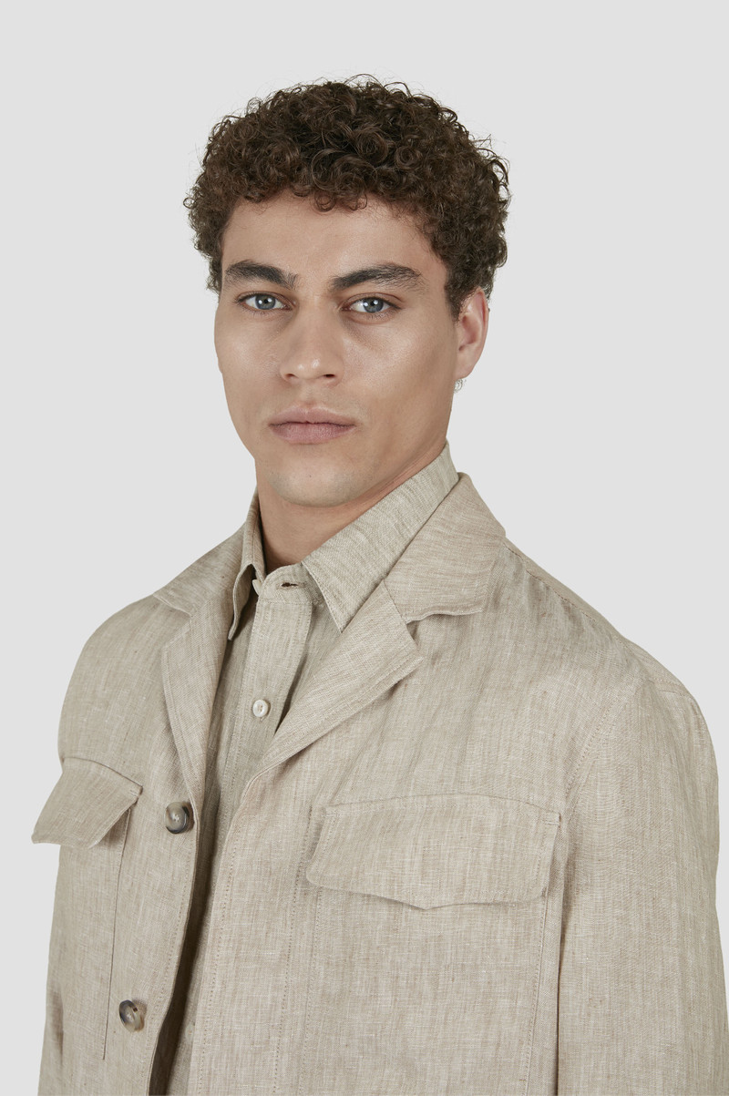 LINEN FIELD JACKET 4
