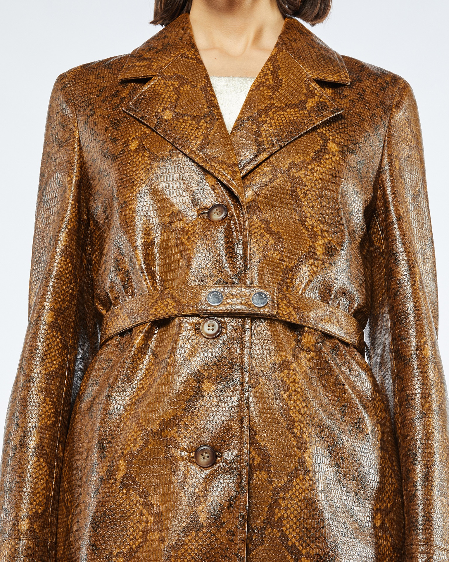 IMANI - Single breasted coat - Multi faux animal - 5