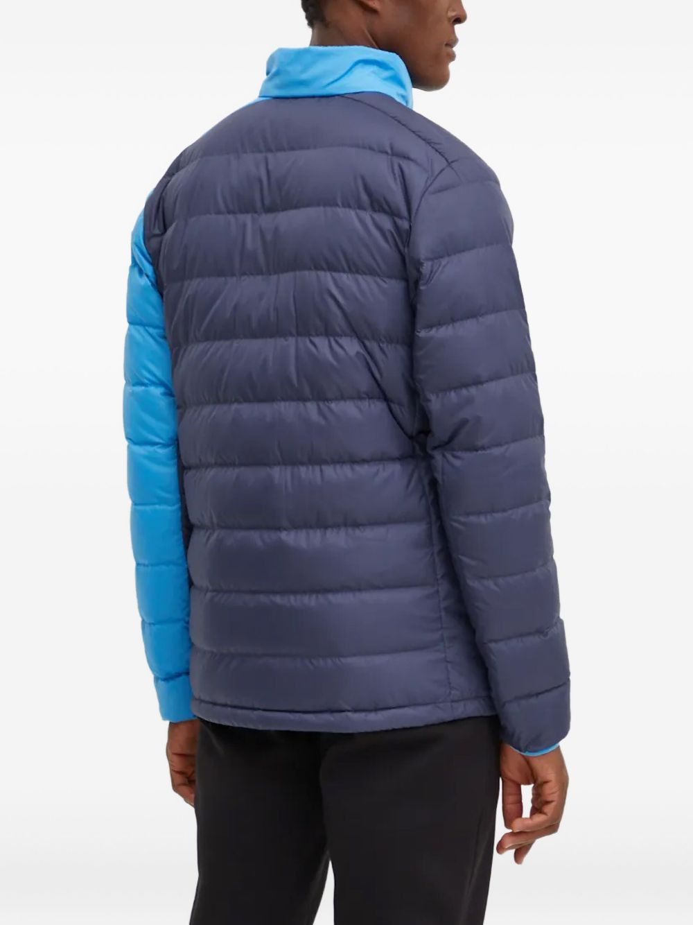 two-tone quilted-design jacket - 3