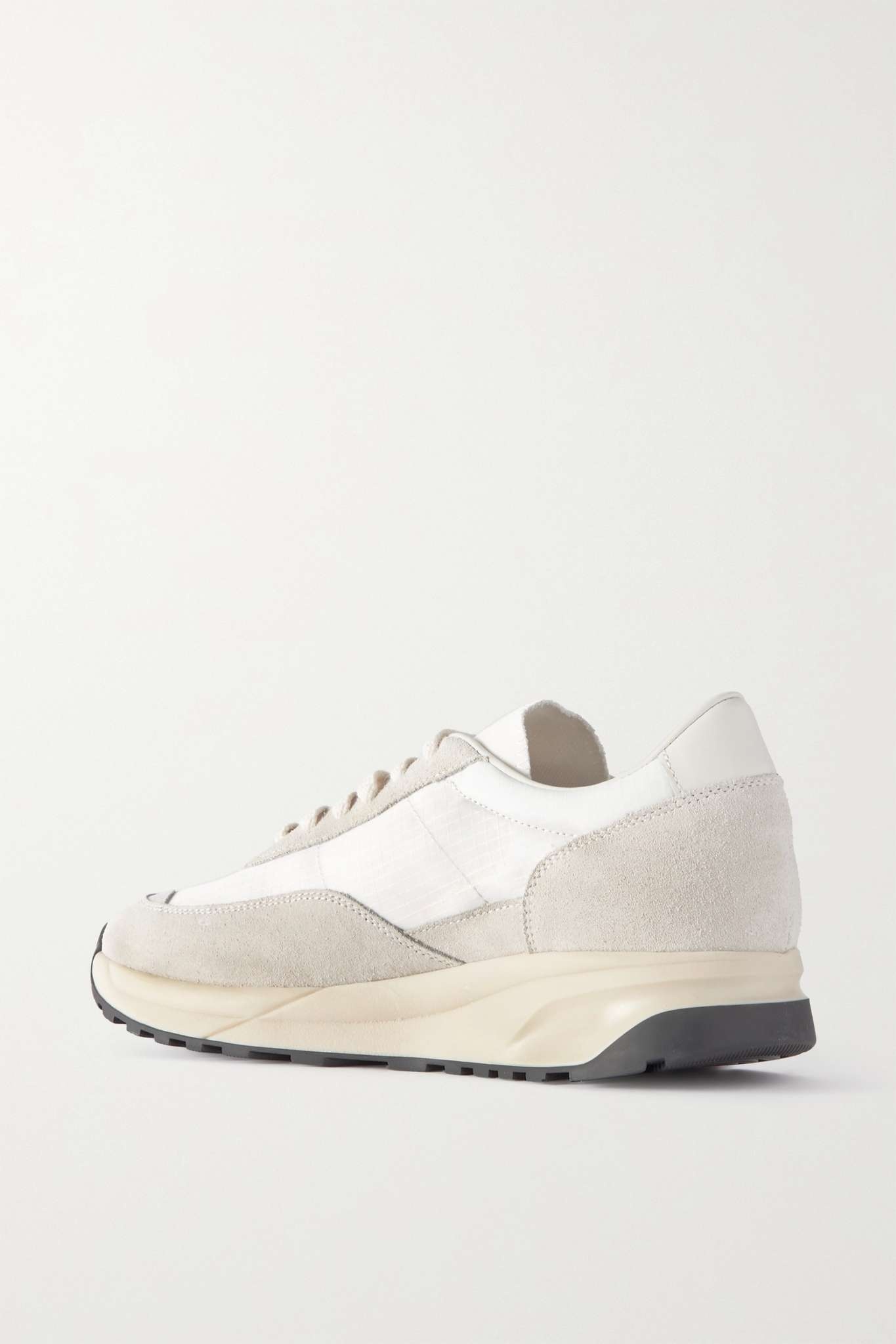 Track 80 leather-trimmed suede and ripstop sneakers - 3